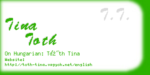 tina toth business card